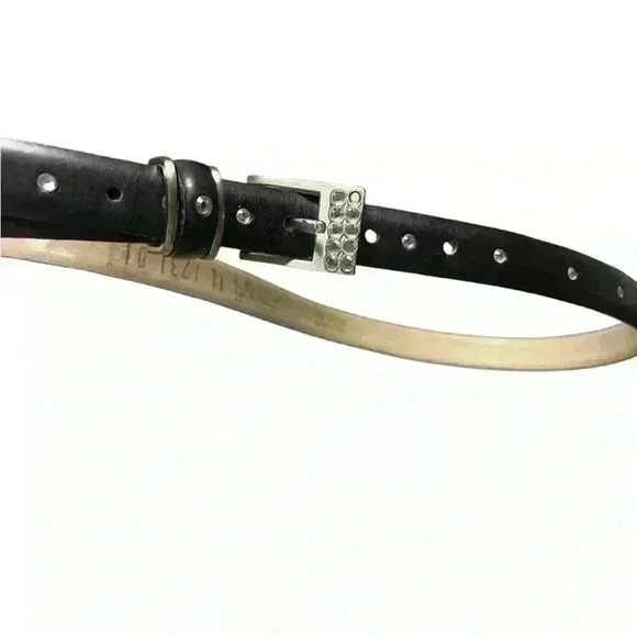 BB Simon Crystal Belt XL with Black with Crystals Made in Italy - Picture 5 of 10